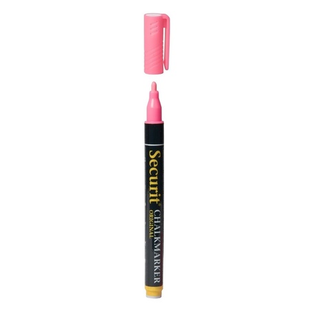 Pink chalk pen round tip 1-2 mm