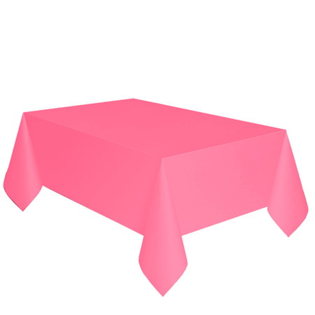 Light pink paper tablecloth 274 x 137 cm