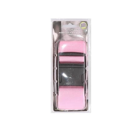 Suitcase belt pink 100-180 cm