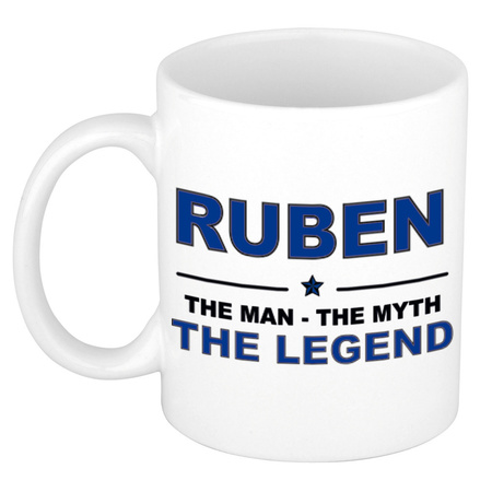Ruben The man, The myth the legend cadeau koffie mok / thee beker 300 ml