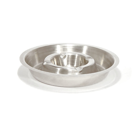 Stainless steel ashtray round 16 cm
