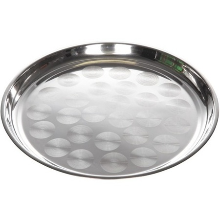 SS serving tray round 36 cm