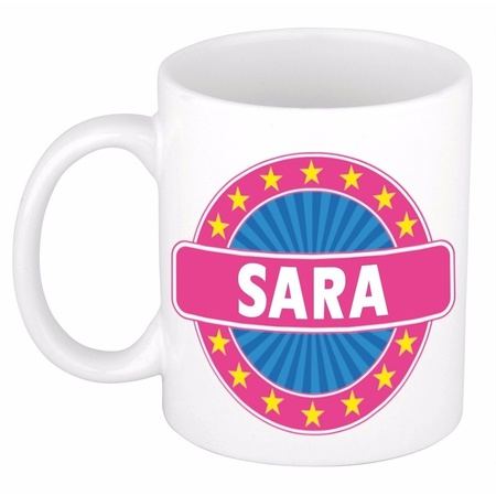 Sara naam koffie mok / beker 300 ml