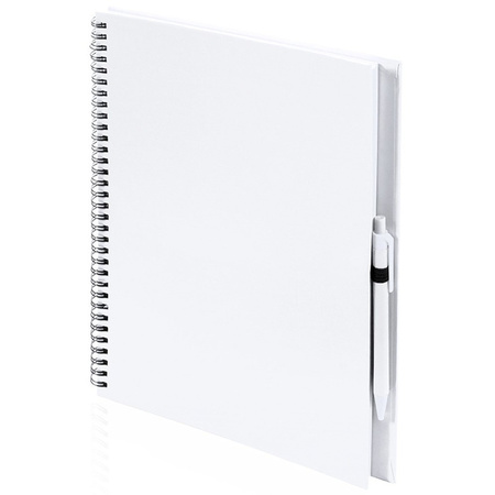 Sketchbook white A4 paper with 50 felt tip pens
