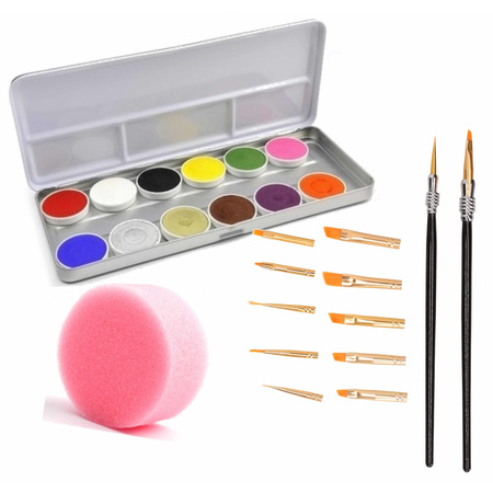 Grime palette set of 12 colors and brushes