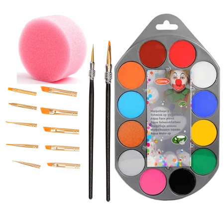 Grime palette set of 12 colors and brushes