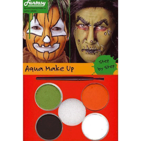 Make-up set red/green/white/brown