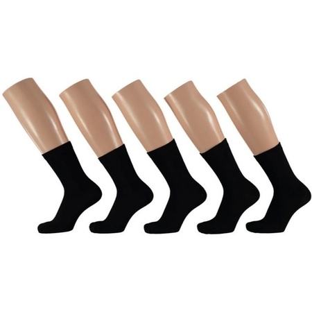 Set of 10x Pair of black socks for children, size: EUR 31-34