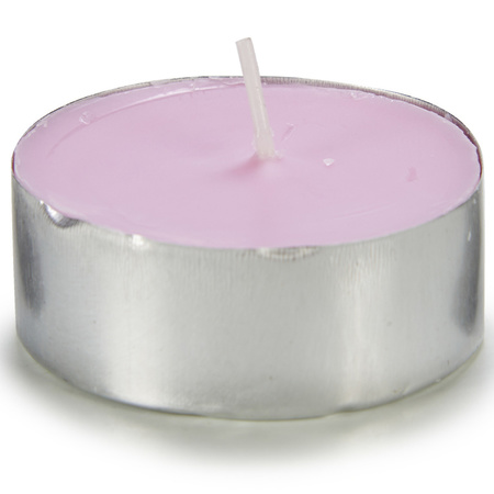 Set of 18x maxi scented candles / tea lights lavender 10 burning hours
