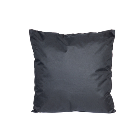 Set van 2x stuks bank/Sier kussens voor binnen en buiten in de kleur zwart 45 x 45 cm Tuinkussens vo