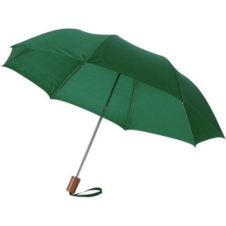 Set of 2x pieces pocket umbrella green 93 cm