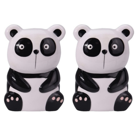 Set van 2x stuks panda/pandabeer radiator waterverdamper/luchtbevochtiger 17 cm