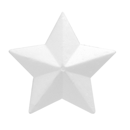 Set of 2x pieces styropor hobby shapes/figures star 25 cm