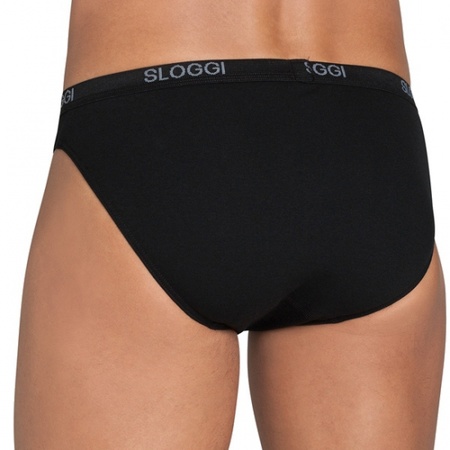 Set of 2x pieces sloggi underwear mini brief for men, size: L navy