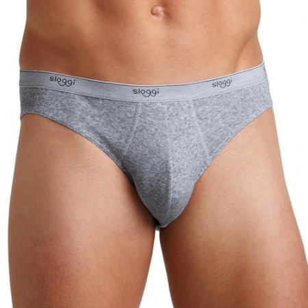 Set of 3x pieces sloggi underwear mini brief for men, size: S white