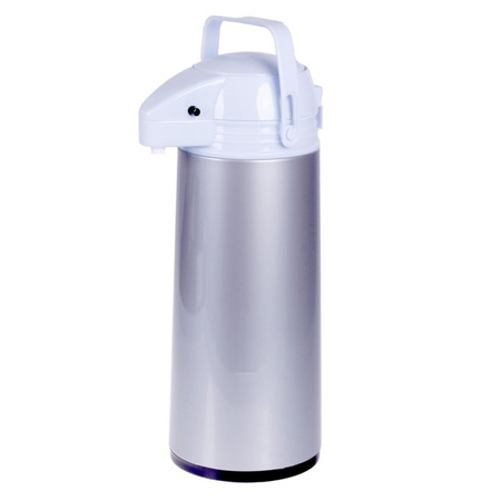 Set of 3x pieces thermos/insulated jugs with pump grey 1.9 liters