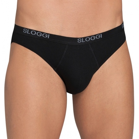 Set of 4x pieces sloggi underwear mini brief for men, size: 2XL black