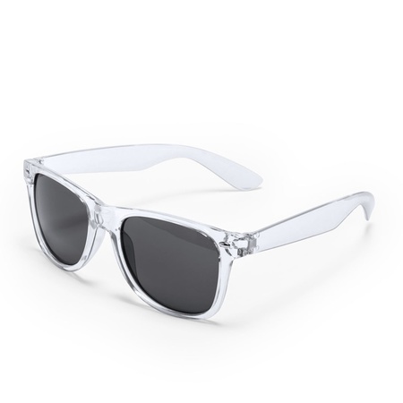 Set of 4x pieces transparent retro model sunglasses for adults