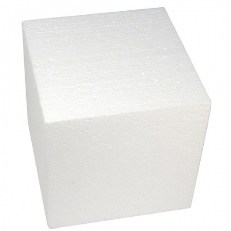 Set of 6x pieces styrofoam cube 20 x 20 cm