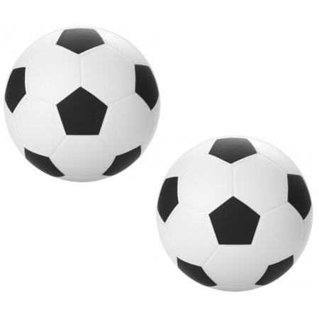Set of 6x pieces stress balls soccer 6 cm