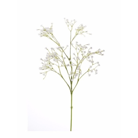 Set van 7x stuks kunstbloemen Gipskruid takken wit 65 cm