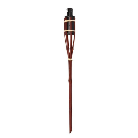 8x Bamboo torches brown safe 65 cm