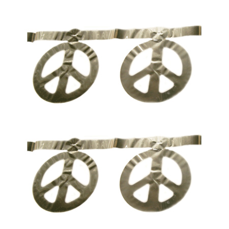 Paper garland Hippie peace signs 5 meters