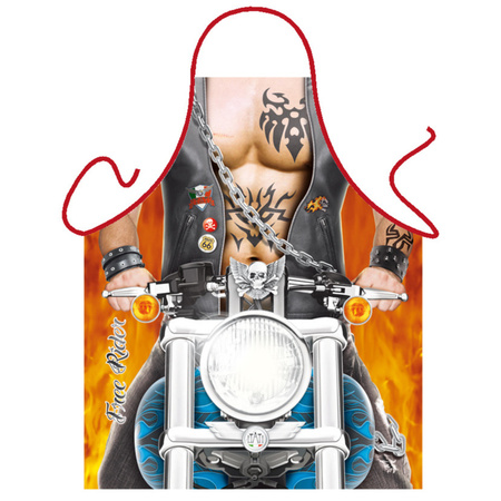 Sexy apron Biker man