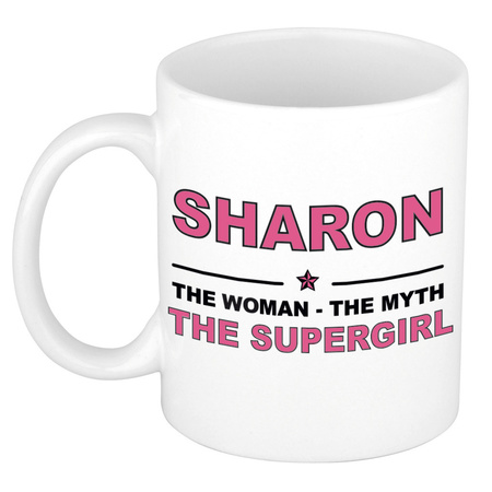 Sharon The woman, The myth the supergirl name mug 300 ml