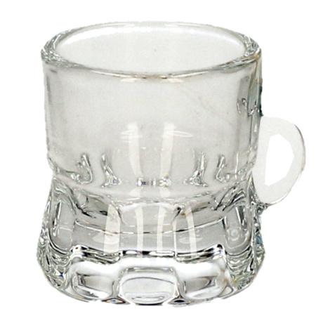 Shotglas - vorm bierpul glaasje/glas - met handvat - 2cl