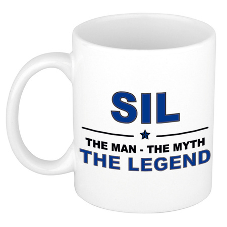 Sil The man, The myth the legend cadeau koffie mok / thee beker 300 ml
