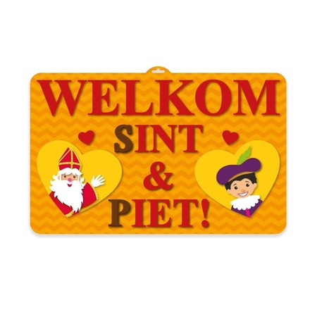Sinterklaas 3D wanddecoratie 58 x 38 cm