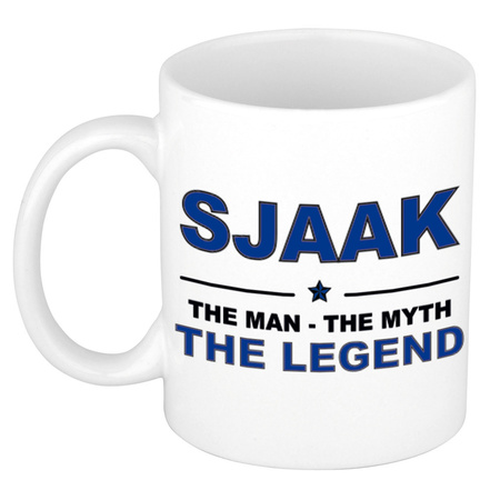 Sjaak The man, The myth the legend cadeau koffie mok / thee beker 300 ml