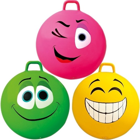 Skippybal smiley voor kinderen 65 cm