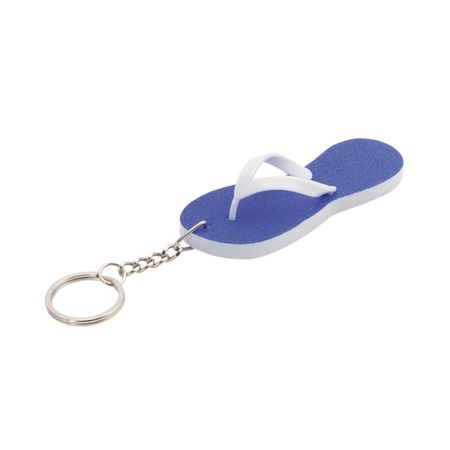 Key rings blue flip flops 8 cm