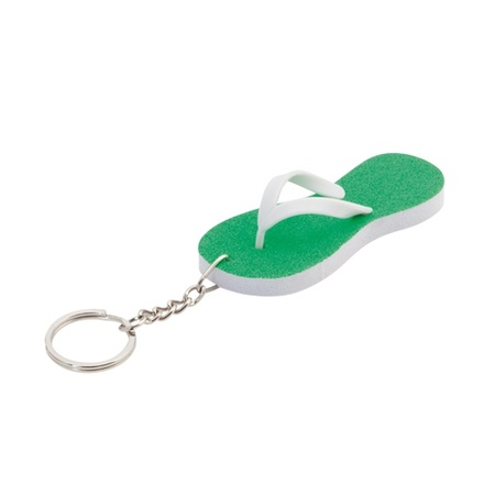 Key rings green  flip flops 8 cm