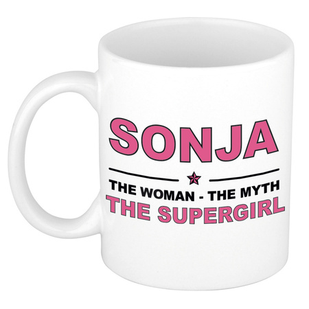 Sonja The woman, The myth the supergirl cadeau koffie mok / thee beker 300 ml