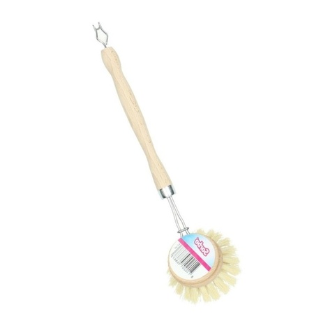 Sorbo dishwashing brush - with hanging hook - wood - fiber hairs