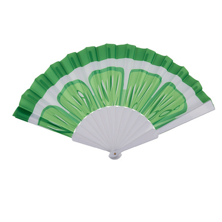 Spanish hand waver - cucumber green - polyester/plastic - 23 x 40 cm