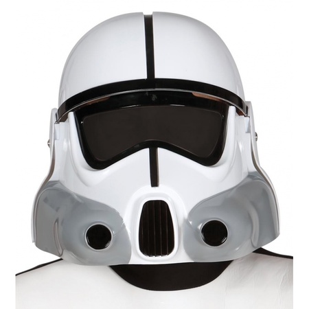 Space trooper helmet white