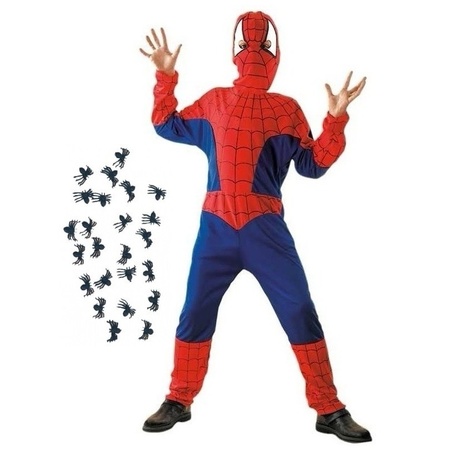 Spider hero costume size M with spiders for kids