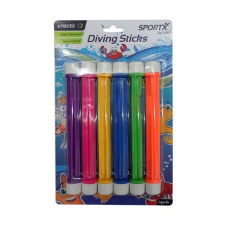 Coloured diving sticks 6 pieces