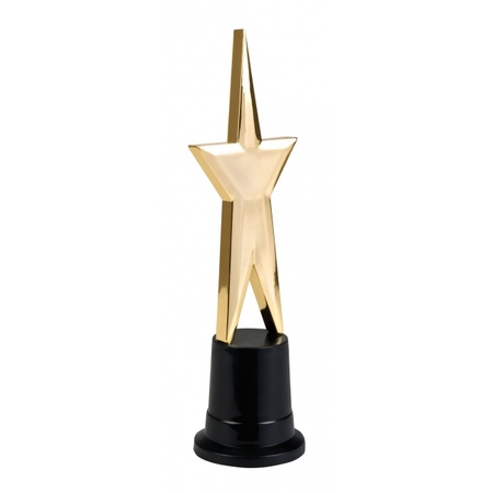 Star award prijs met gouden ster 22 cm
