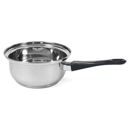 Set of 2 stainless steel saucepans 16 cm and 18 cm