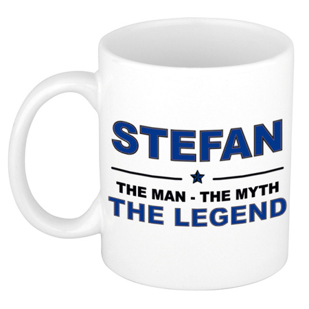 Stefan The man, The myth the legend cadeau koffie mok / thee beker 300 ml