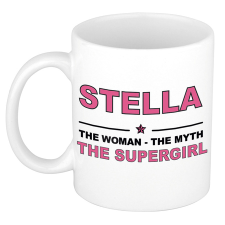 Stella The woman, The myth the supergirl cadeau koffie mok / thee beker 300 ml