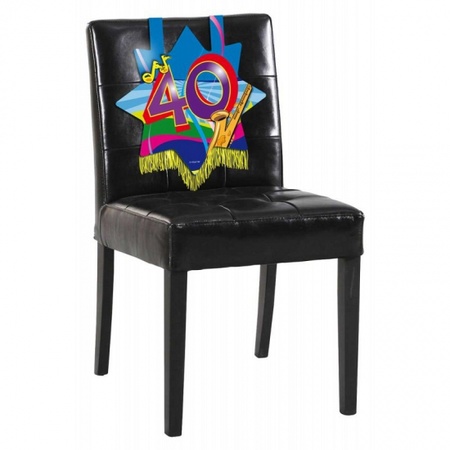 Chair decoration 40 jaar