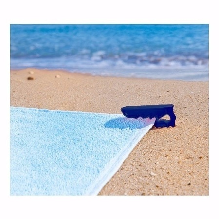 Beach towel clips blue 8 pcs
