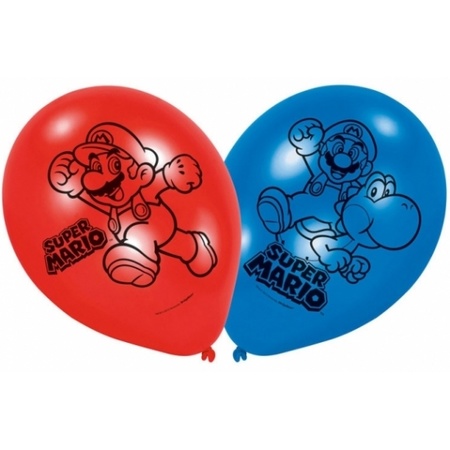 Super Mario balloons 6x pieces