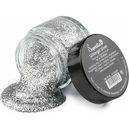 Superstar Glittergel - silver - 15 ml